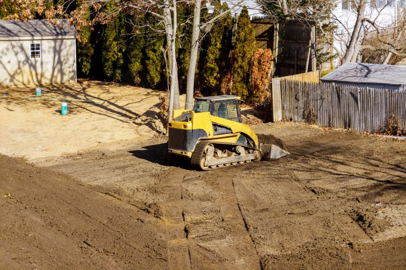 Residential yard grading